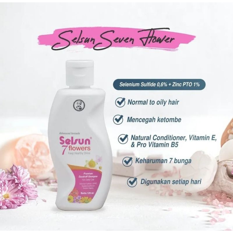 Selsun 7 Flowers Premium Dandruff Shampoo 60ml - Keep Healthy Shine