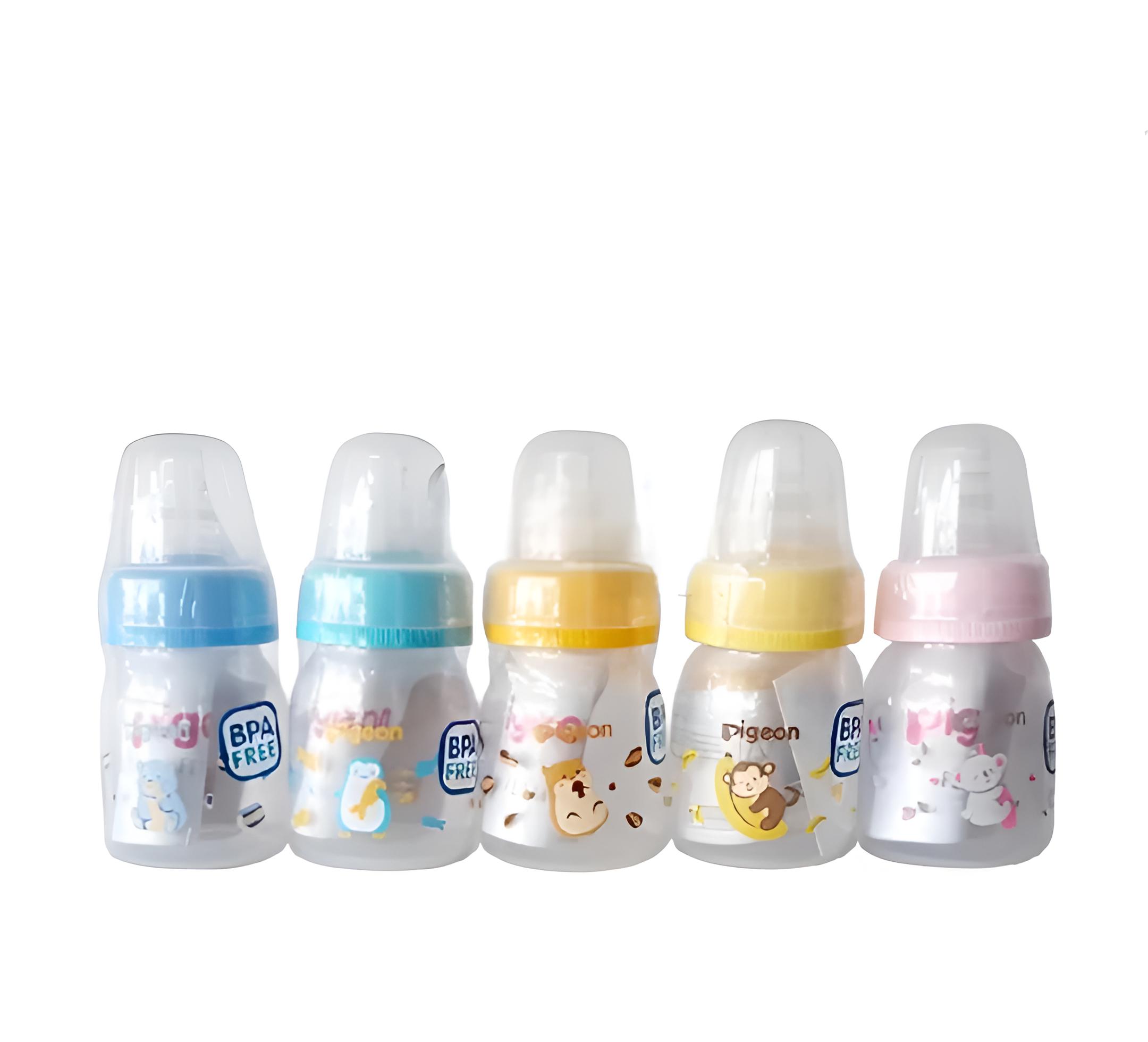 Pigeon Baby Bottle - PP RP STD MM Dot Ulir 50ml Pack Plastik (Botol Susu Bayi)
