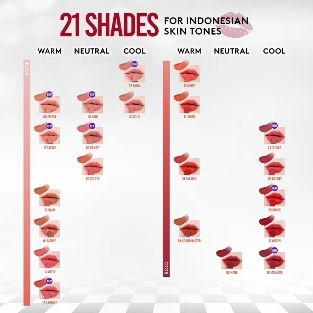 Somethinc Checkmatte Transferproof Lipstick 3.8gr - 02 Pawn