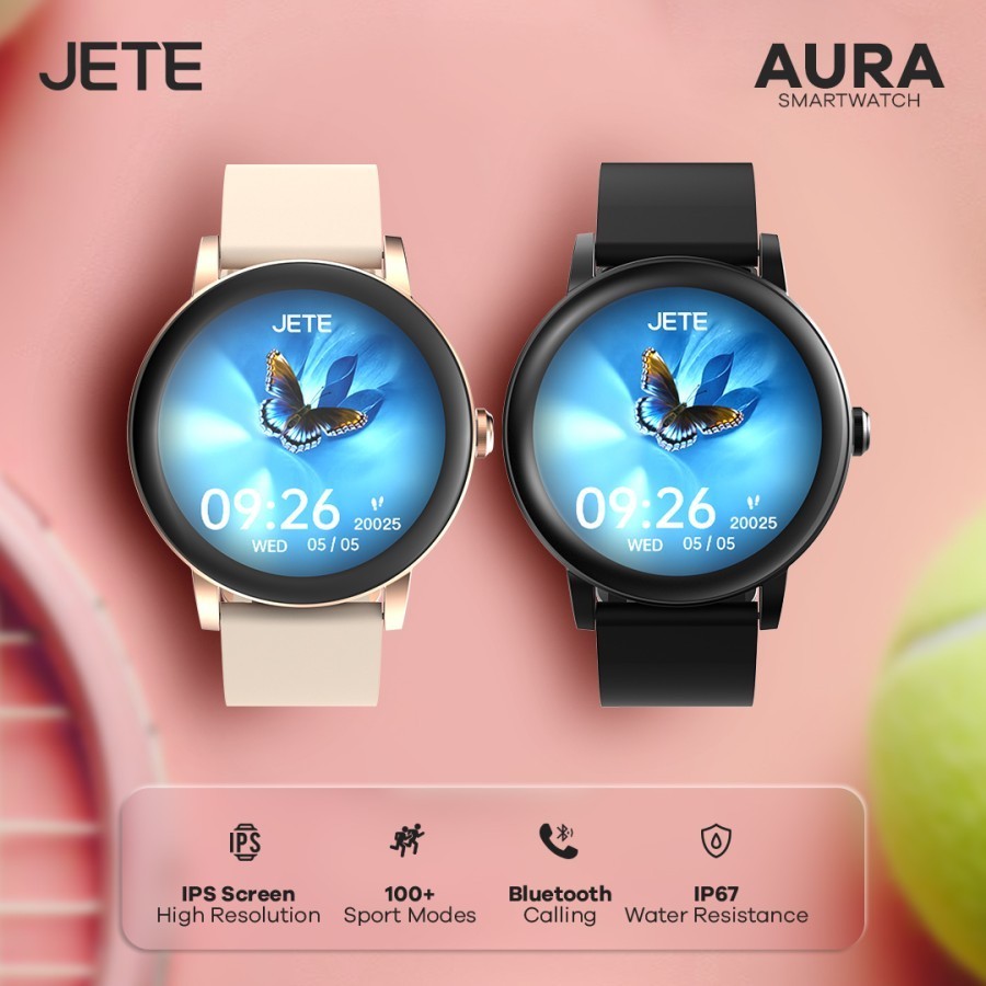 JETE Smartwatch - Aura Series Rosegold 1.3 inch