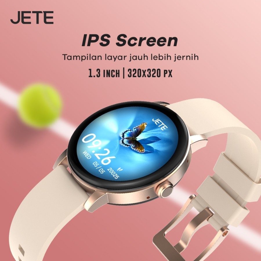 JETE Smartwatch - Aura Series Rosegold 1.3 inch