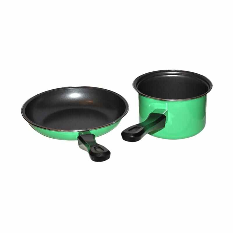 MASPION Pastela Set - Milk Pan + Fry Pan Warna