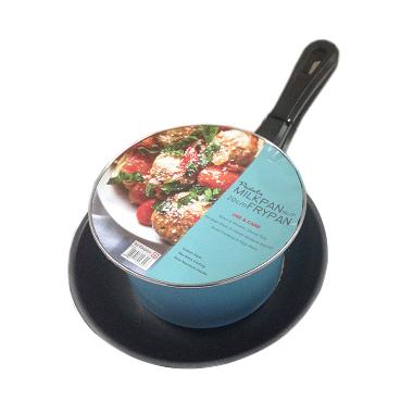 MASPION Pastela Set - Milk Pan + Fry Pan Warna