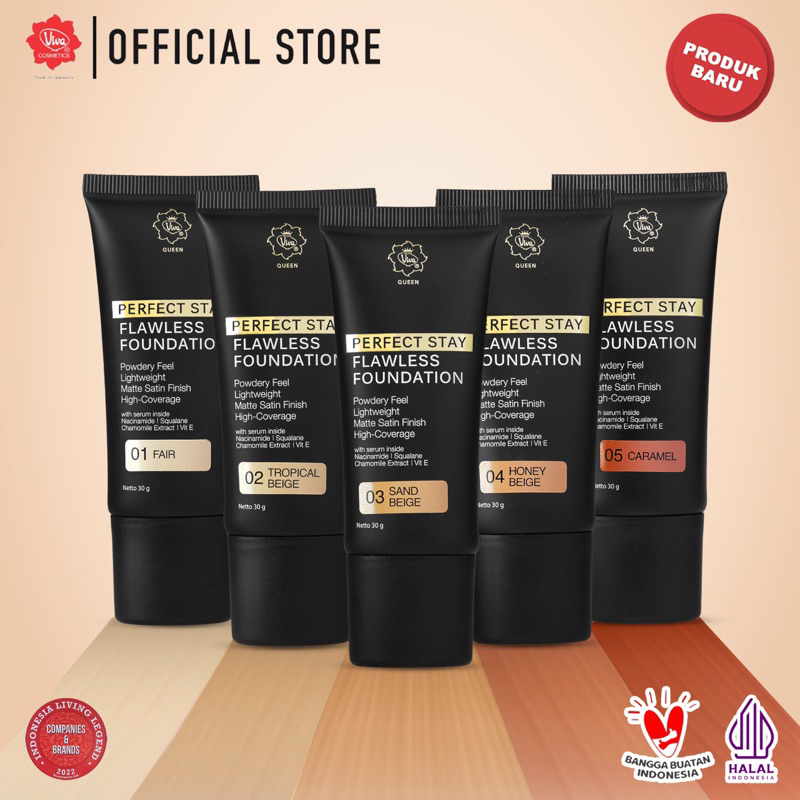 Viva Queen Perfect Stay Flawless Foundation 30gr - 04 Honey Beige
