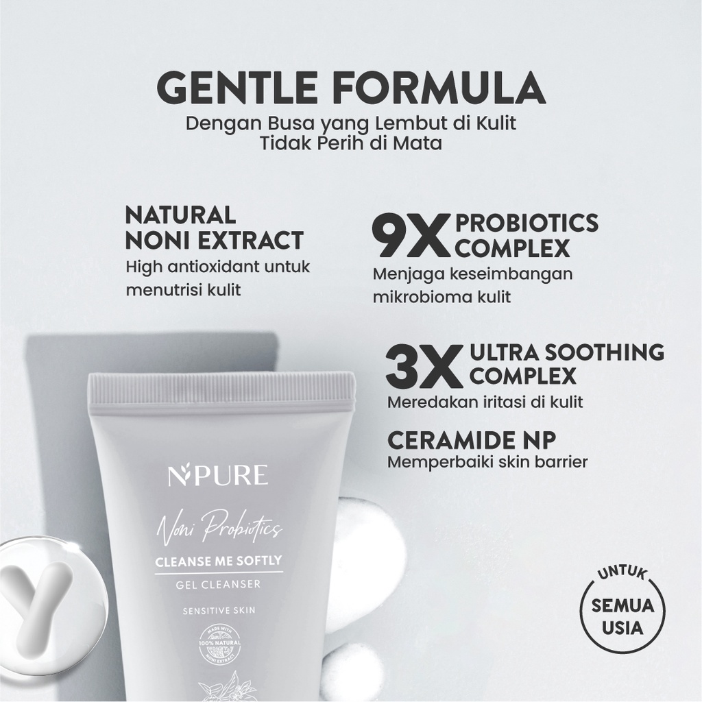 Npure Noni Probiotics Cleanse Me Softly Hypoallergenic Gel Cleanser 50ml