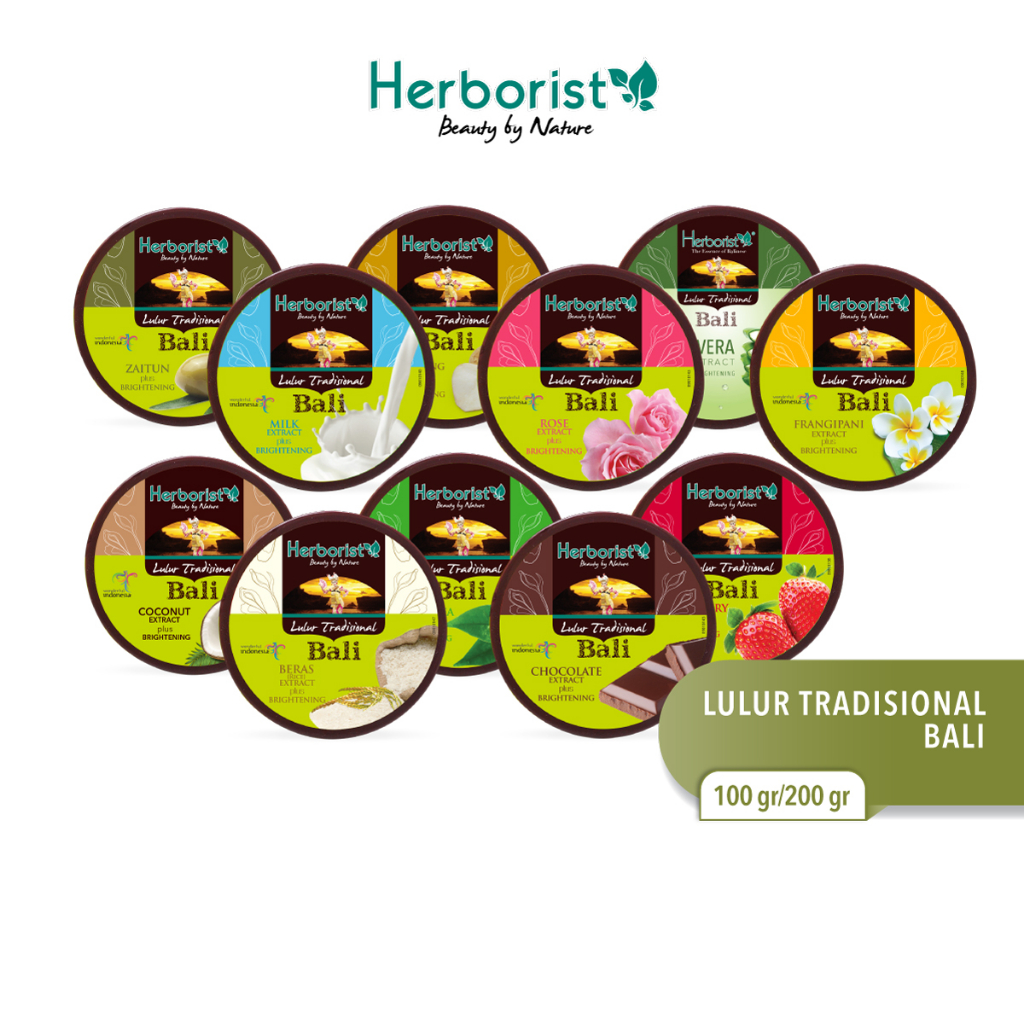 Herborist Lulur Tradisional Bali 100gr - Strawberry