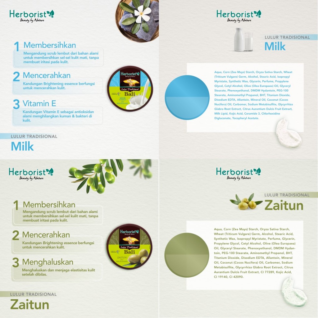 Herborist Lulur Tradisional Bali 100gr - Green Tea