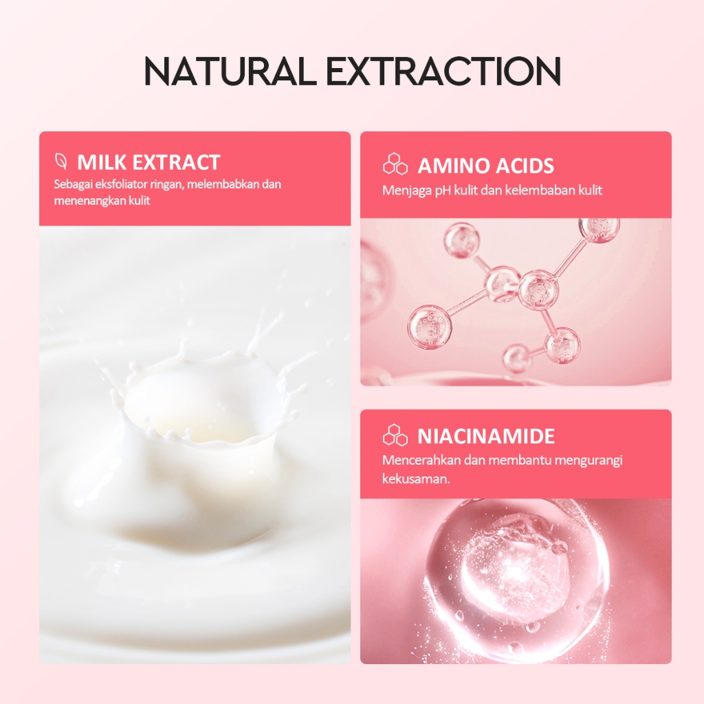 Glad 2 Glow Cleanser - Milk Amino Acids Gentle 80gr