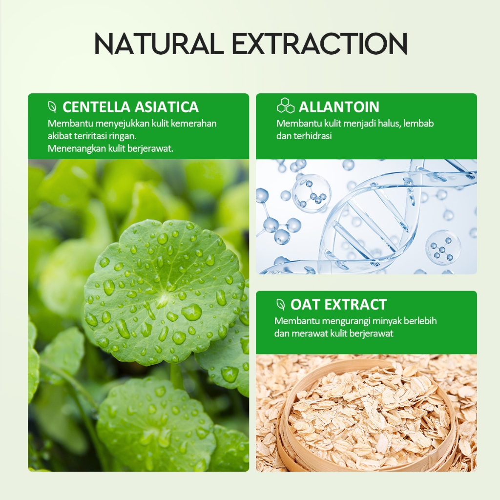 Glad 2 Glow Moisturizer - Centella Allantoin Soothing Gel 55gr