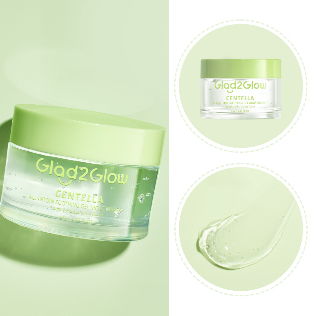 Glad 2 Glow Moisturizer - Centella Allantoin Soothing Gel 55gr