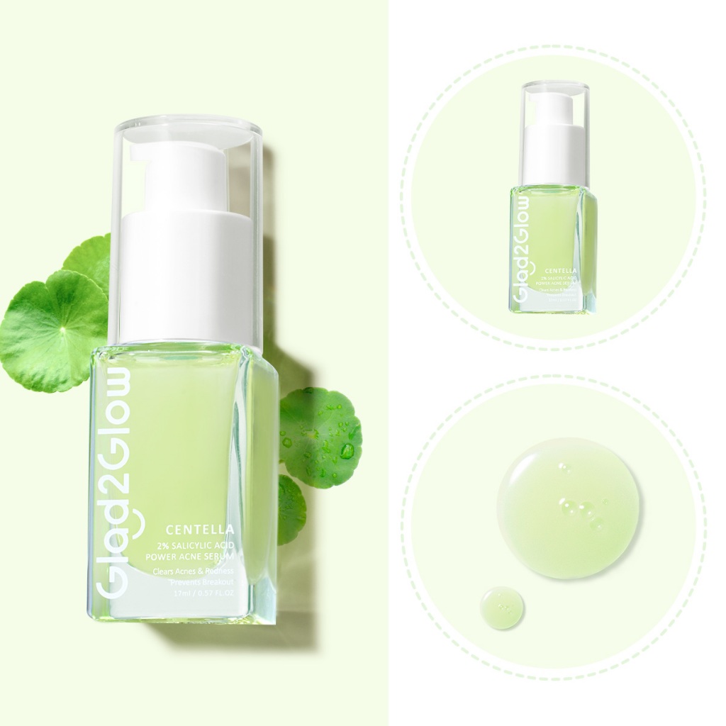 Glad 2 Glow Serum - Centella 2% Salicylic Acid Acne 17ml
