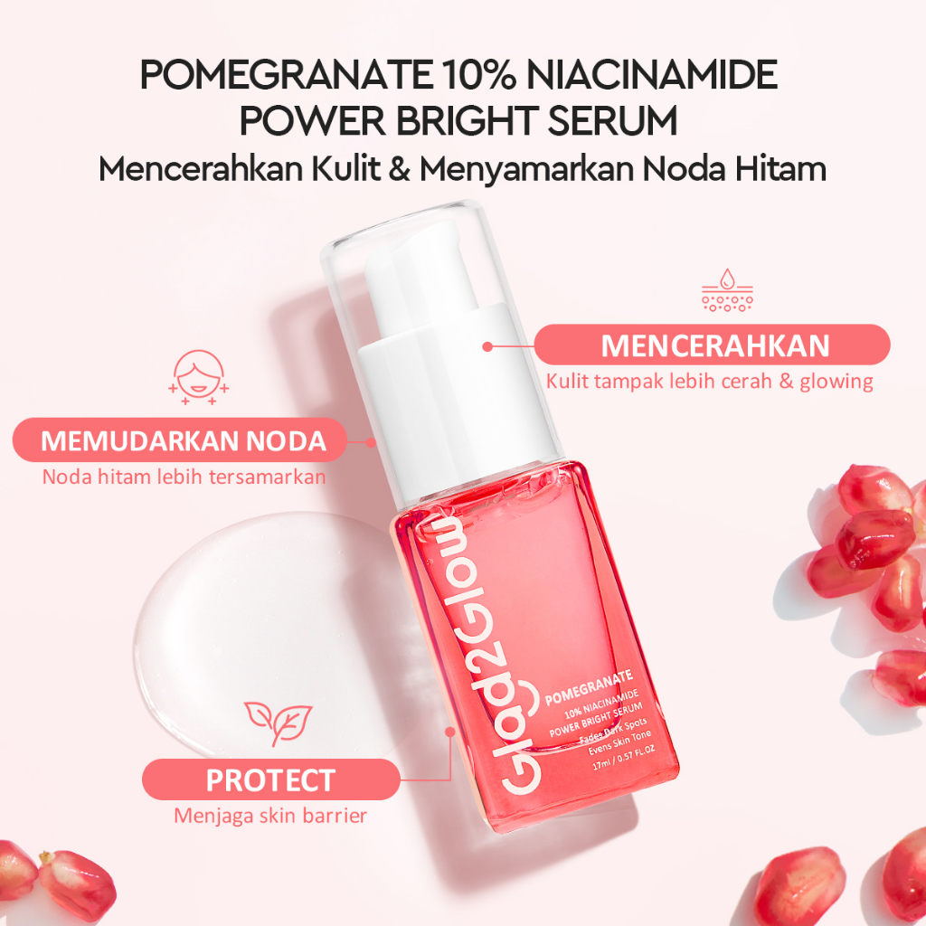 Glad 2 Glow Serum - Pomegranate Niacinamide Power Bright 17ml