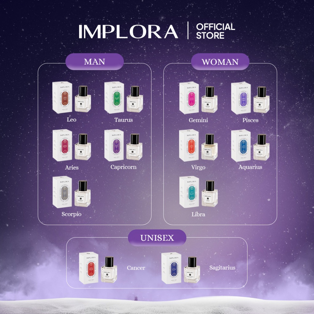 Implora Eau De Parfum Zodiac Series 30ml - Capricorn