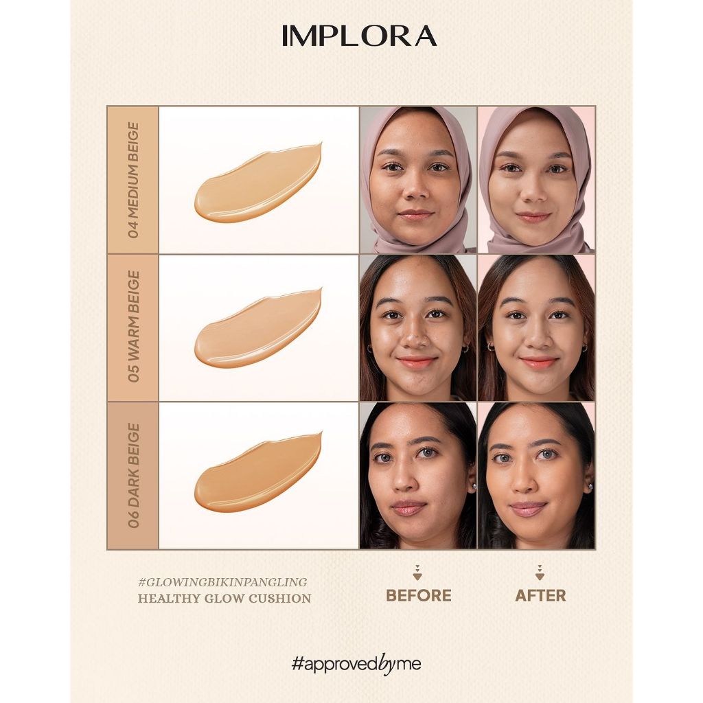 Implora Healthy Glow Cushion FULL SIZE - 04 Medium Beige
