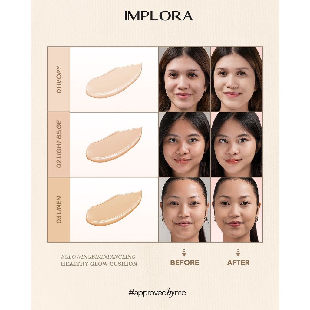 Implora Healthy Glow Cushion REFILL - 02 Light Beige