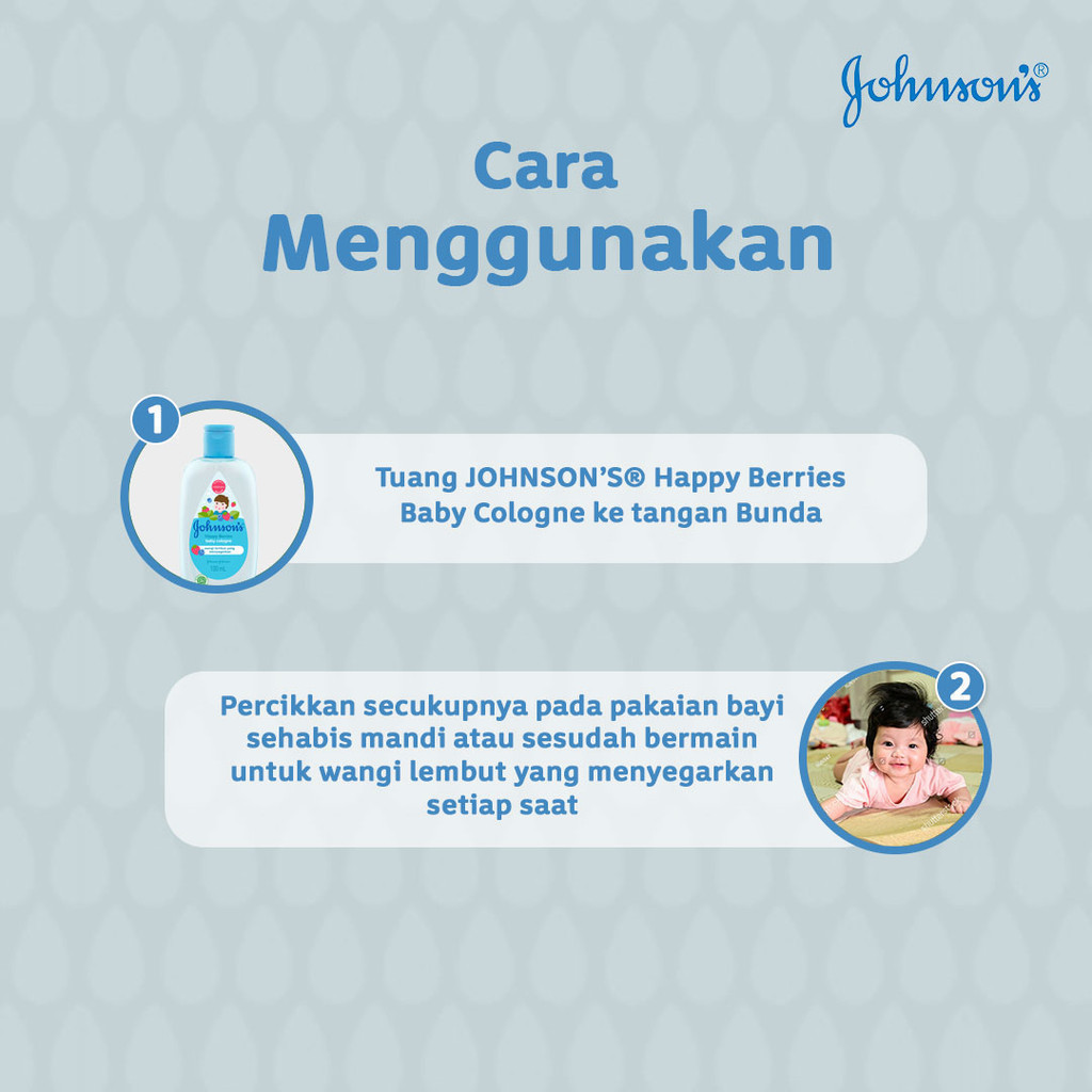 Johnsons Baby Cologne 100ml - Happy Berries