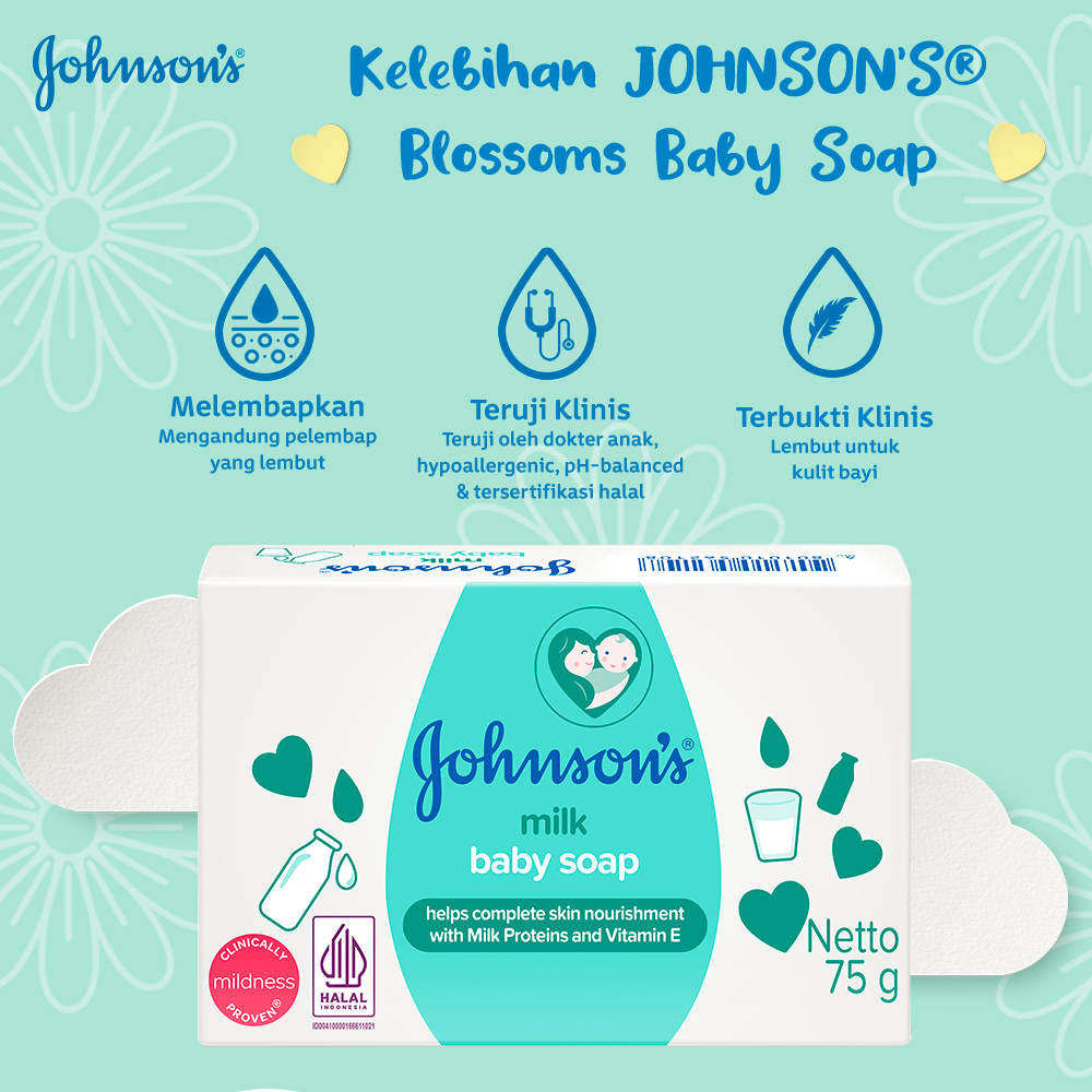 Johnsons Baby Soap 75gr - Milk