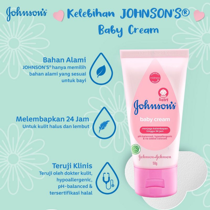Johnsons Baby Cream Tube 50gr