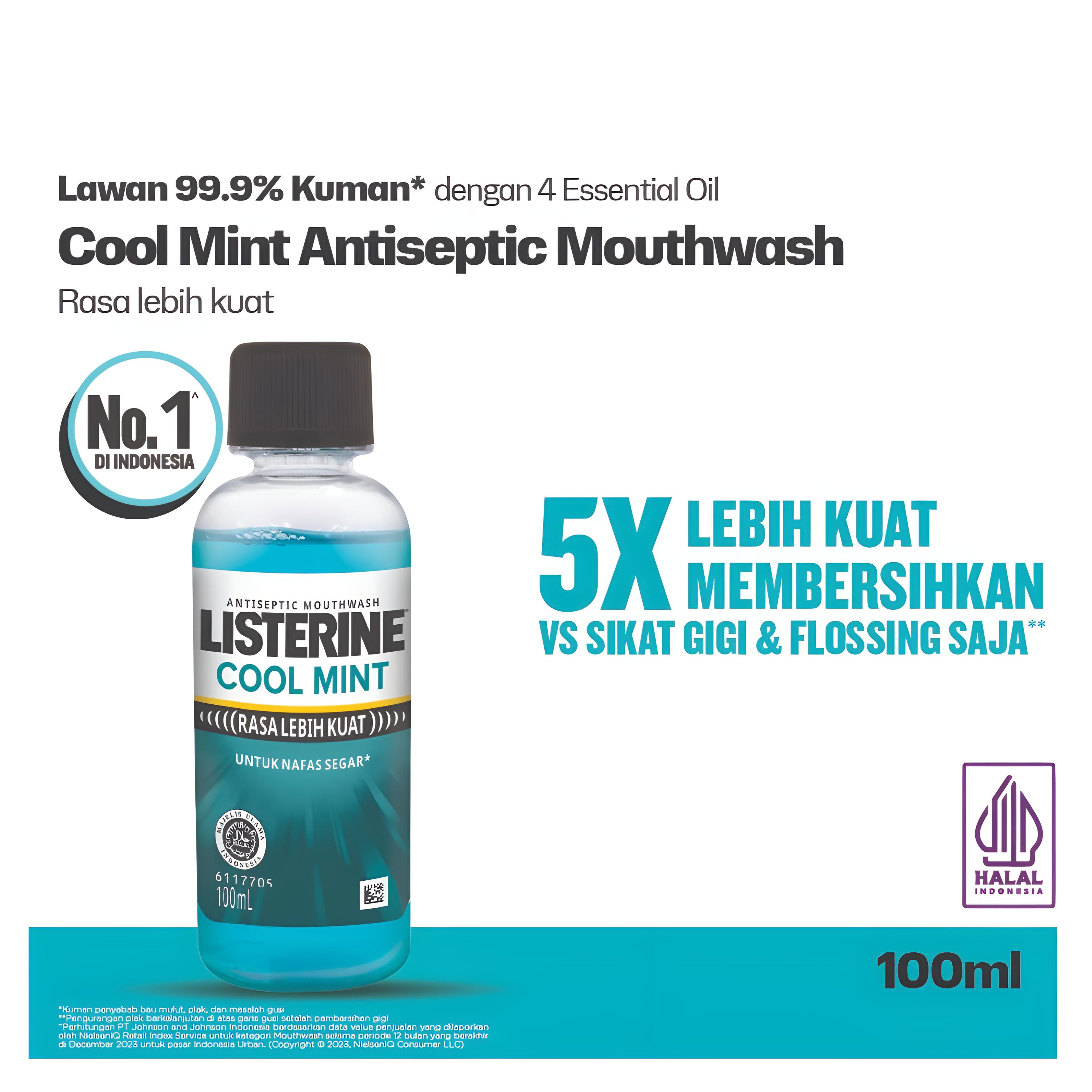 Listerine Antiseptic Mouthwash - Coolmint 100ml Listerine Antiseptic Mouthwash - Coolmint 100ml