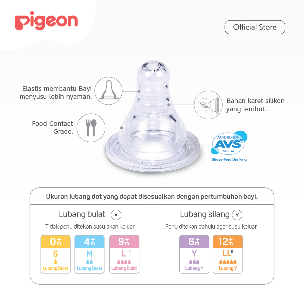 Pigeon Baby Bottle - T-Ester Streamline W/S Type Silicone Nipple 150ml (Umur 0+ Bulan)