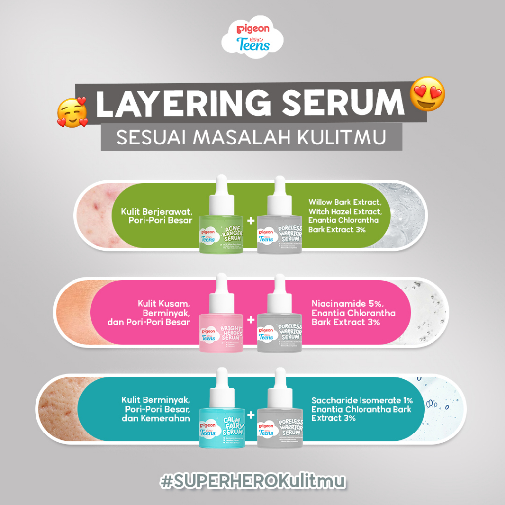 Pigeon Teens Serum 20ml - Poreless Warrior