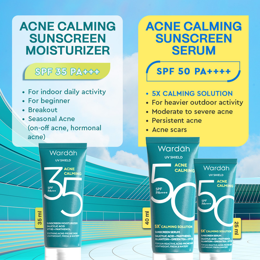 Wardah UV Shield Acne Calming Sunscreen Serum SPF50 PA++++ 25ml