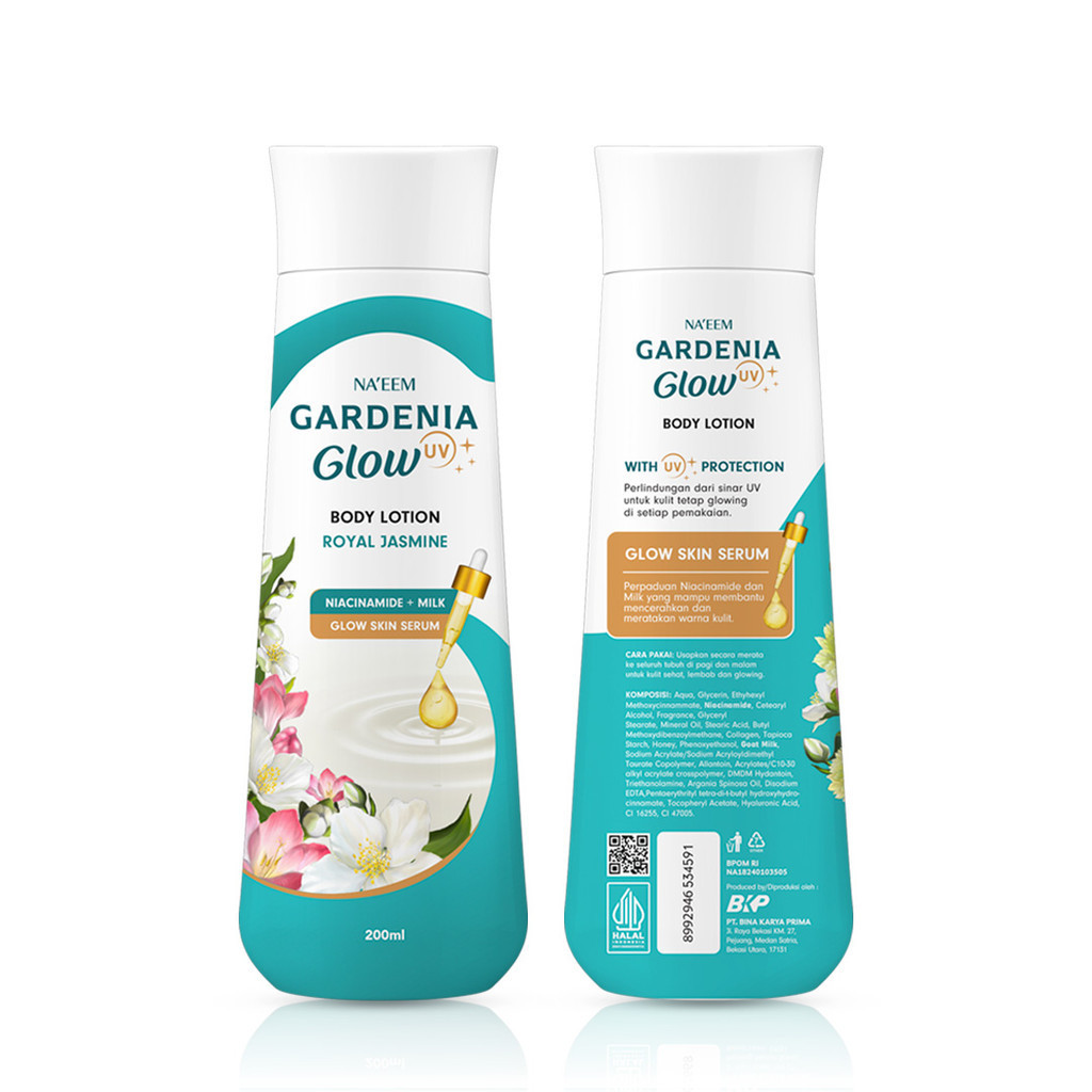 Gardenia Glow by Na'eem UV Body Lotion 200ml - Royal Jasmine