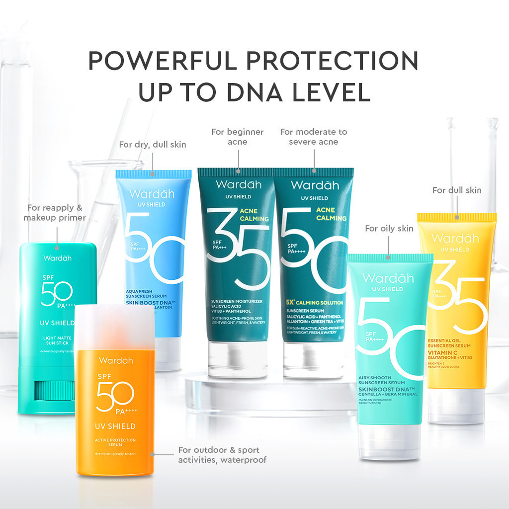 Wardah UV Shield Acne Calming Sunscreen Serum SPF50 PA++++ 40ml