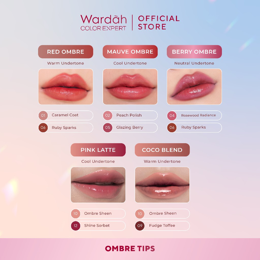Wardah Glasting Liquid Lip 3.5gr (Lip Cream Transferproof) - 08 Plush Pome