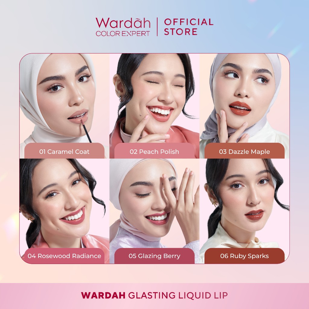 Wardah Glasting Liquid Lip 3.5gr (Lip Cream Transferproof) - 11 Petal Blush