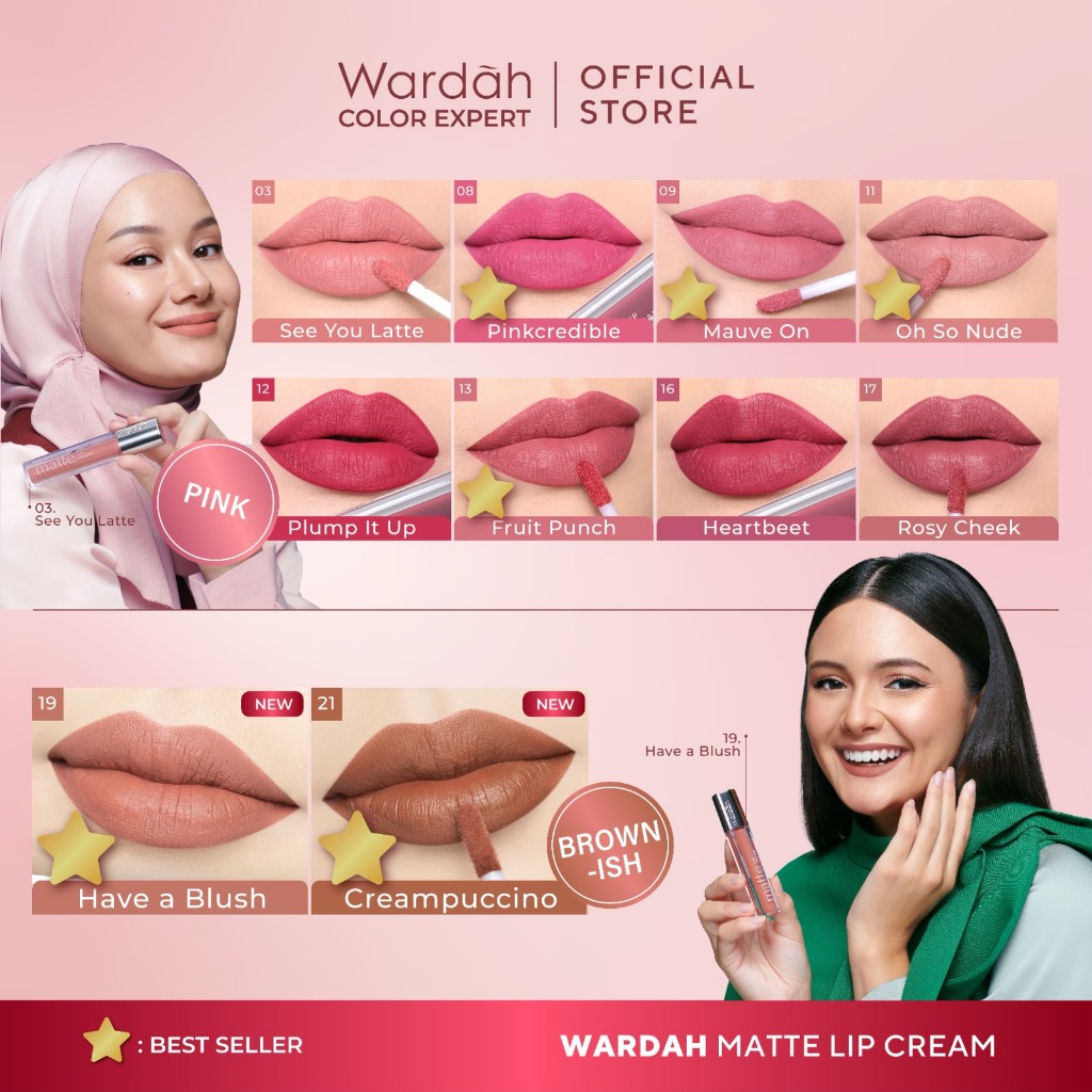 Wardah Exclusive Matte Lip Cream 25 Unbeetable