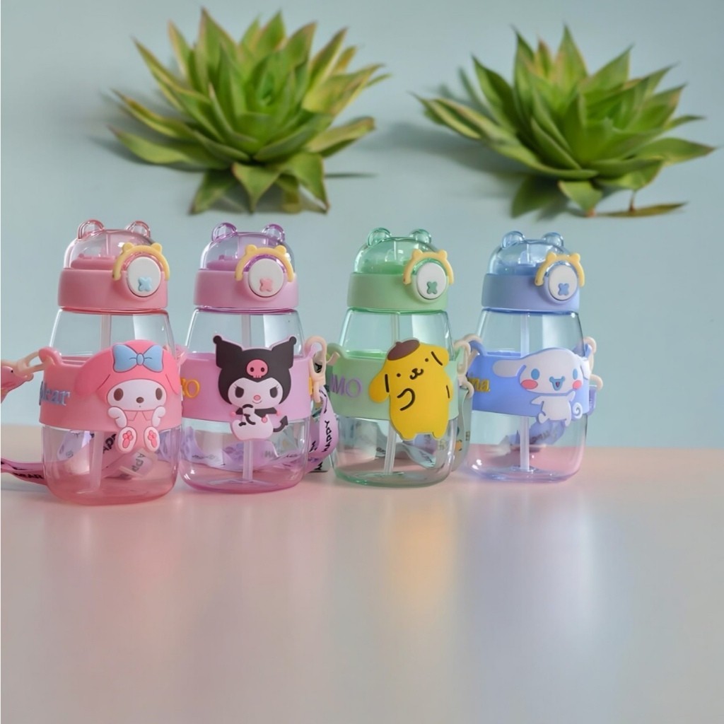 Botol Minum Anak Karakter Sanrio Series - Free Tali Strap + Stiker
