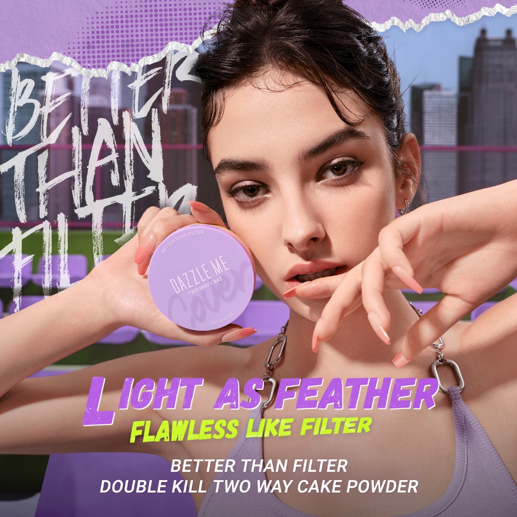 DAZZLE Me Better Than Filter Two Way Cake - N04 Medium Buff