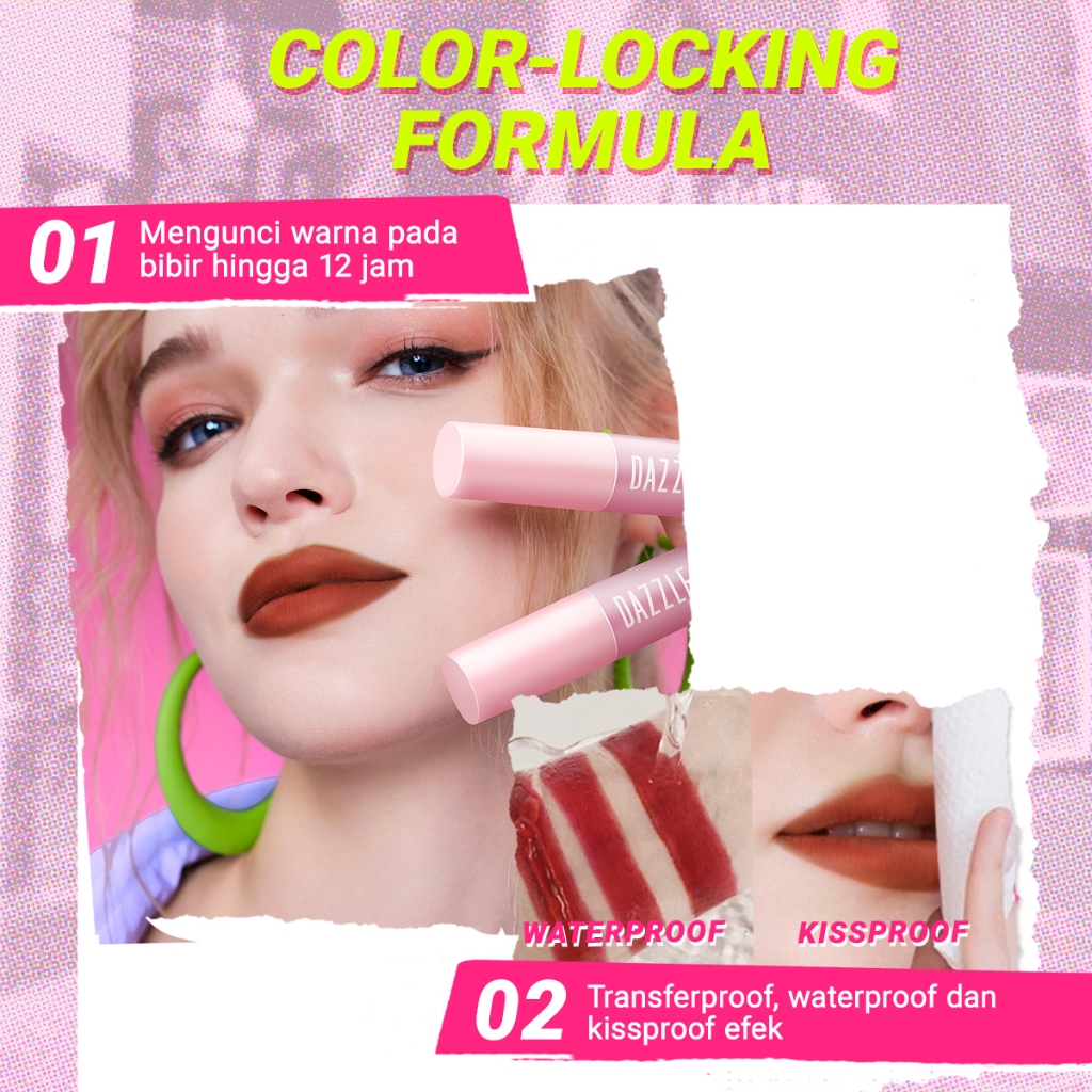 DAZZLE ME Ink-Matte Lip Cream - P01 Peach-Ink