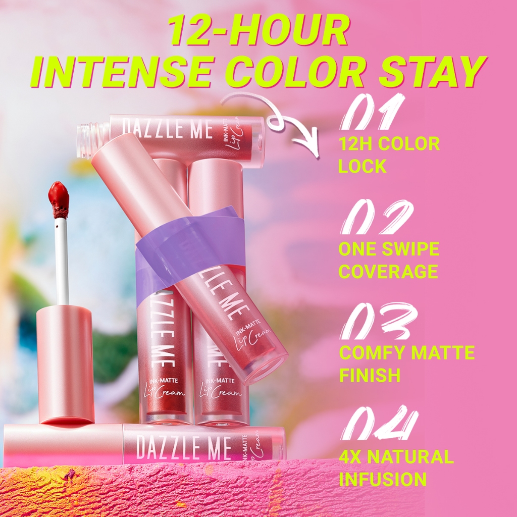 DAZZLE ME Ink-Matte Lip Cream - P01 Peach-Ink
