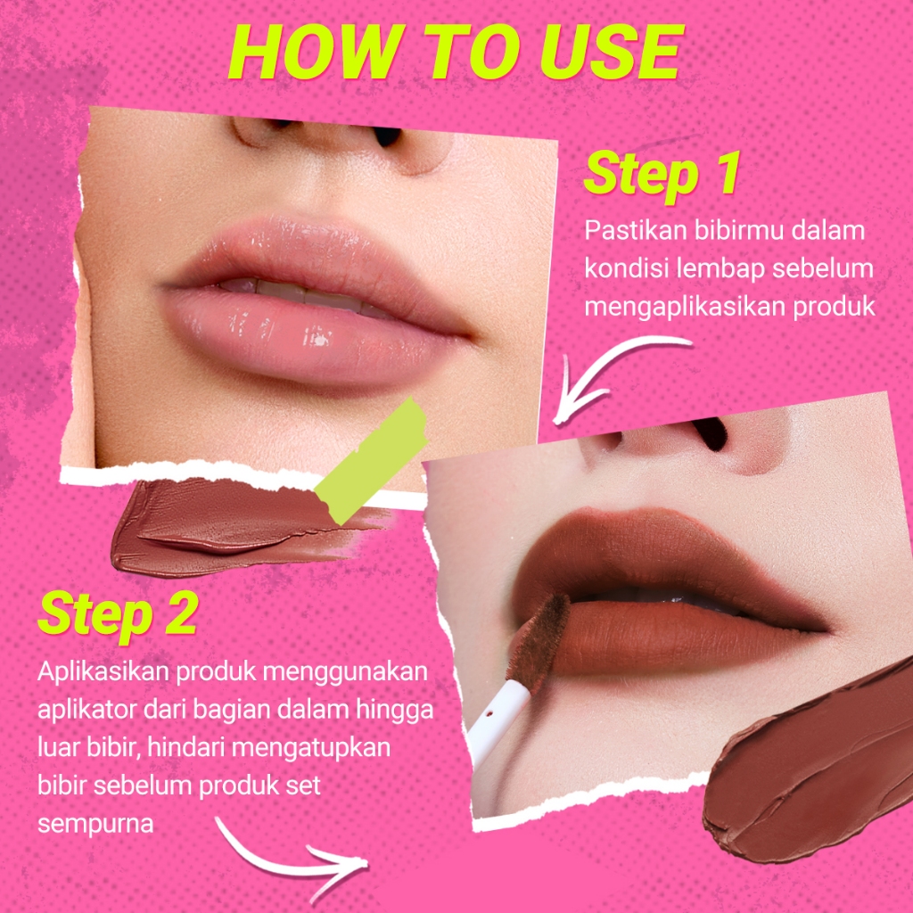 DAZZLE ME Ink-Matte Lip Cream - P01 Peach-Ink