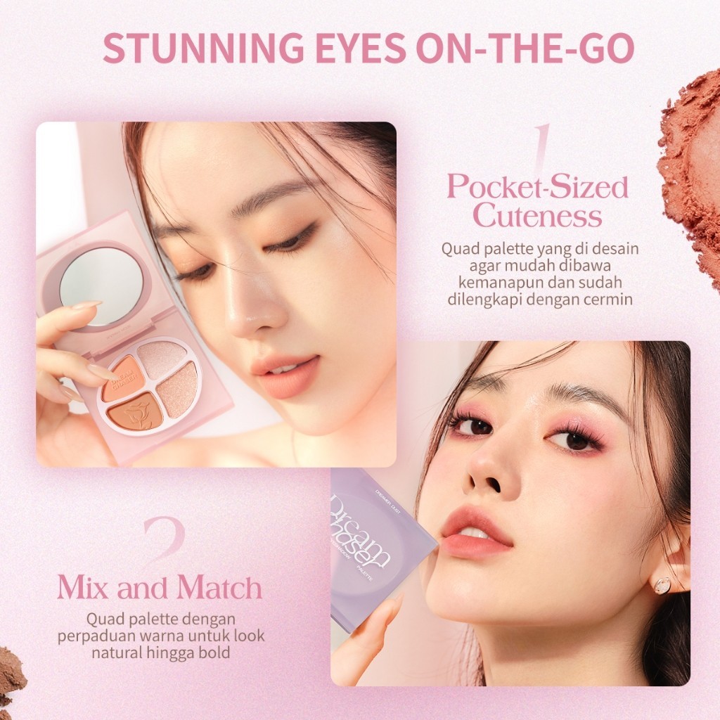 BNB barenbliss Dream Chaser Quad Eyeshadow Palette - 03 Sugary Rose