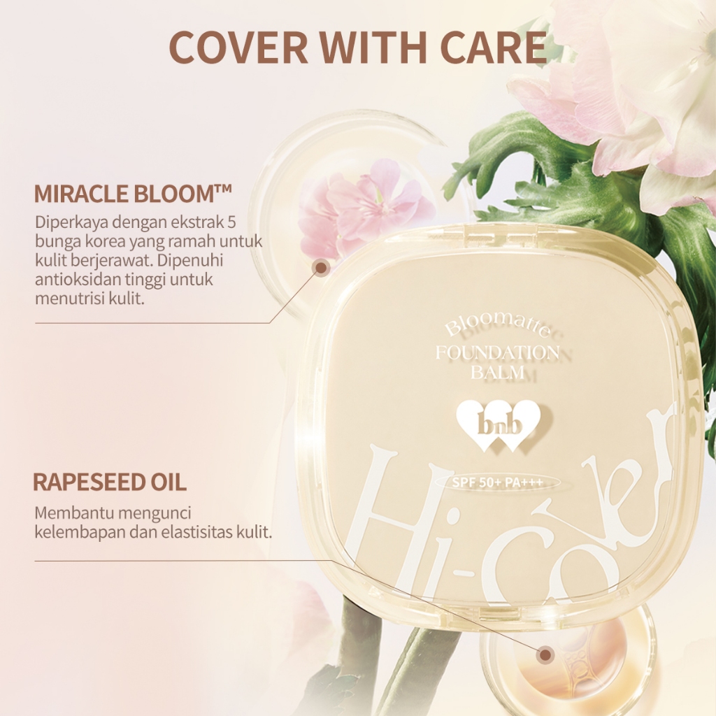 BNB Barenbliss Bloomatte Hi-Cover Foundation Balm 12gr - MW1 Honey
