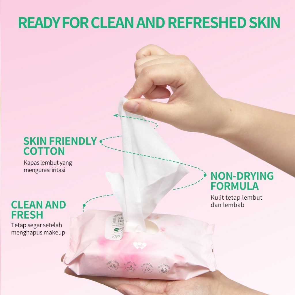 BNB Barenbliss Mari Mori Make Up Remover Wipes 20 sheet