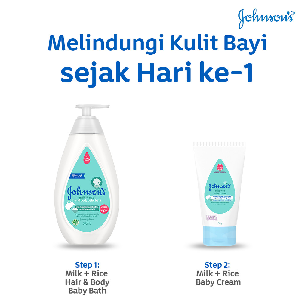 Johnsons Baby Cream Milk Rice 50gr