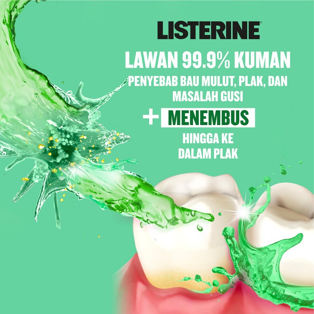 Listerine Antiseptic Mouthwash - Multi Protect Green Tea 500ml