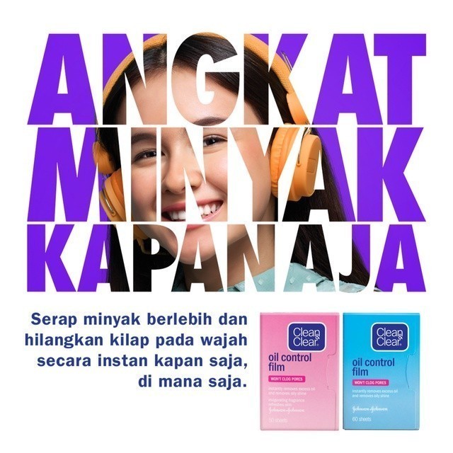 Clean & Clear Oil Control Film Pink 50s