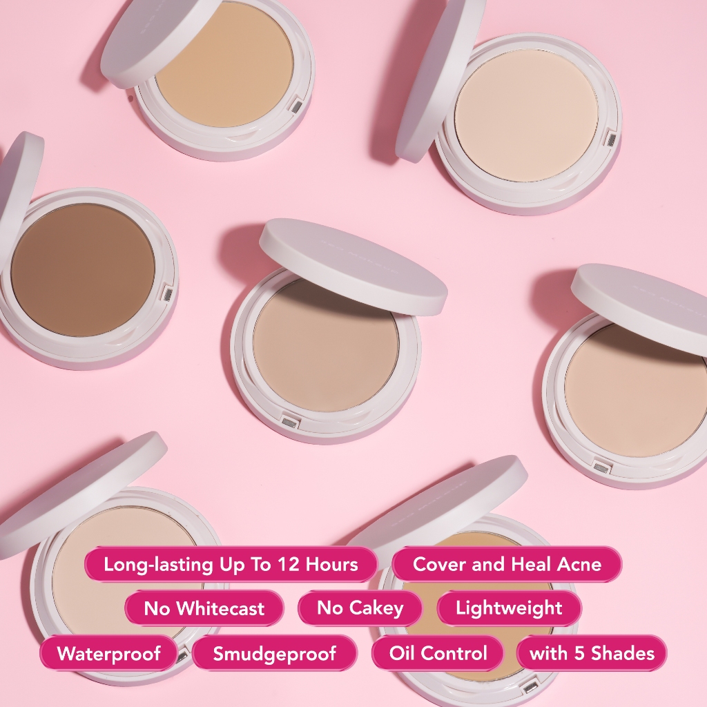 Sea Makeup Acne Cover & Smooth Two Way Cake 9gr - Custard Choux