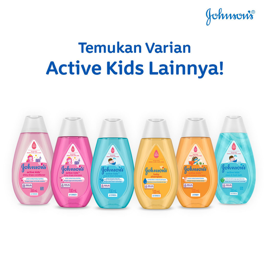 Johnsons Baby Active Kids Shiny Drops Shampoo 100ml