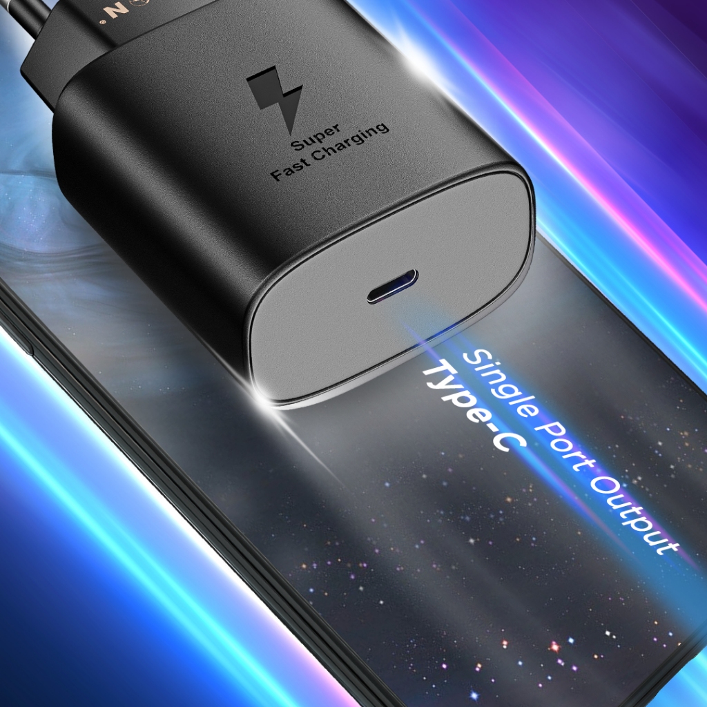 Titon Gen2 Travel Charger Samsung 25W + Kabel Type-C to Type-C