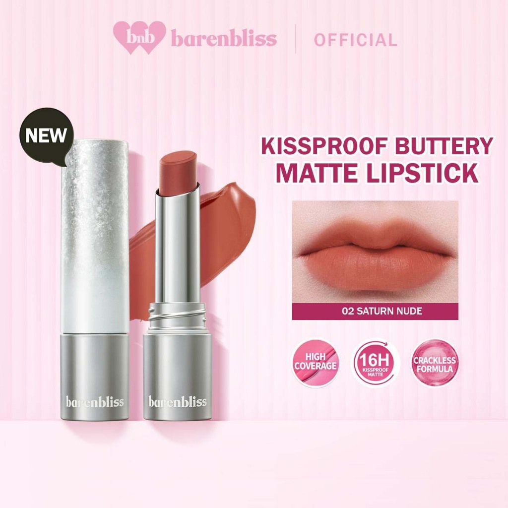 BNB Barenbliss No Gravity Transferproof Matte Lipstick 3gr - 01 Mercury Peach