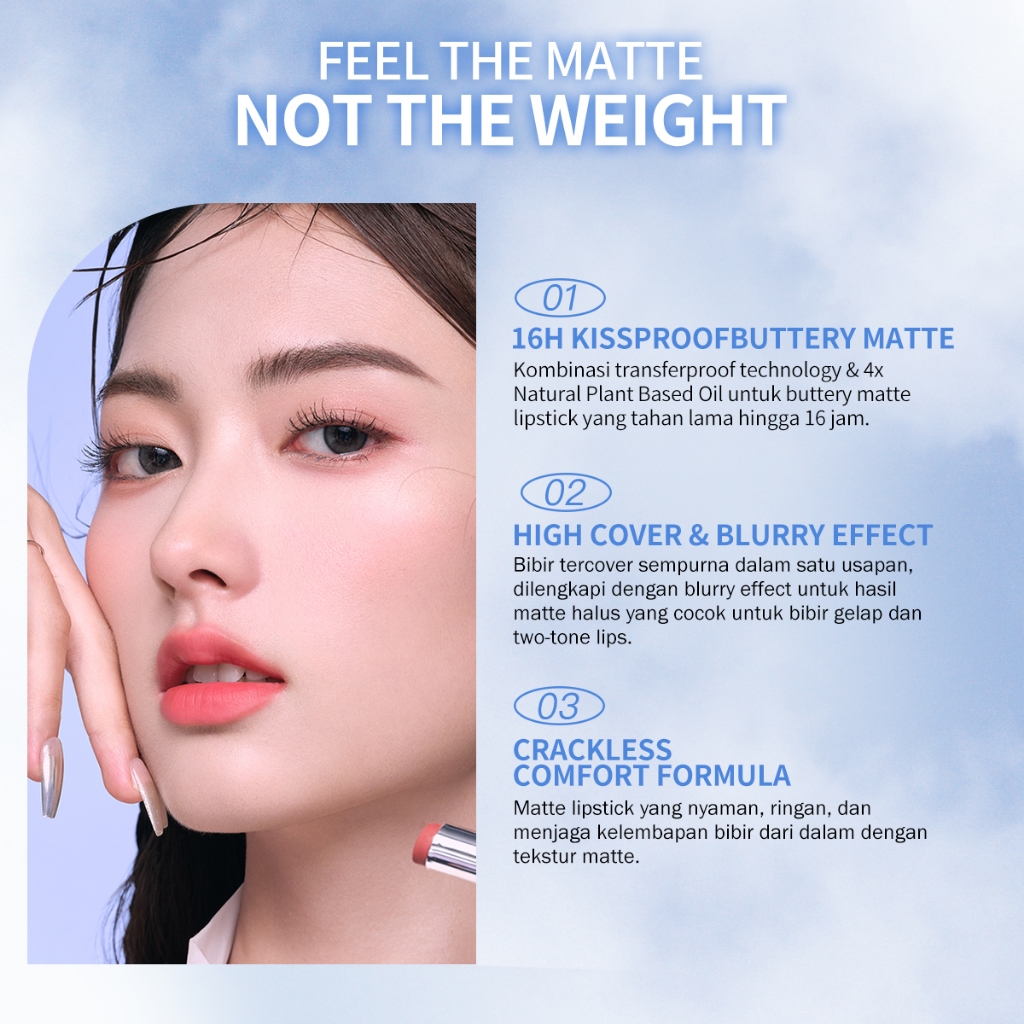 BNB Barenbliss No Gravity Transferproof Matte Lipstick 3gr - 02 Saturn Nude