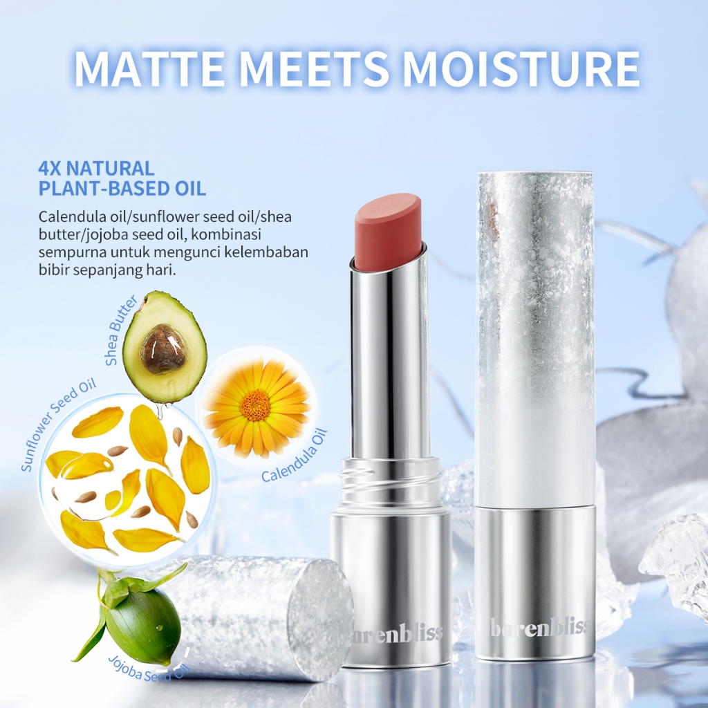 BNB Barenbliss No Gravity Transferproof Matte Lipstick 3gr - 04 Jupiter Ruby