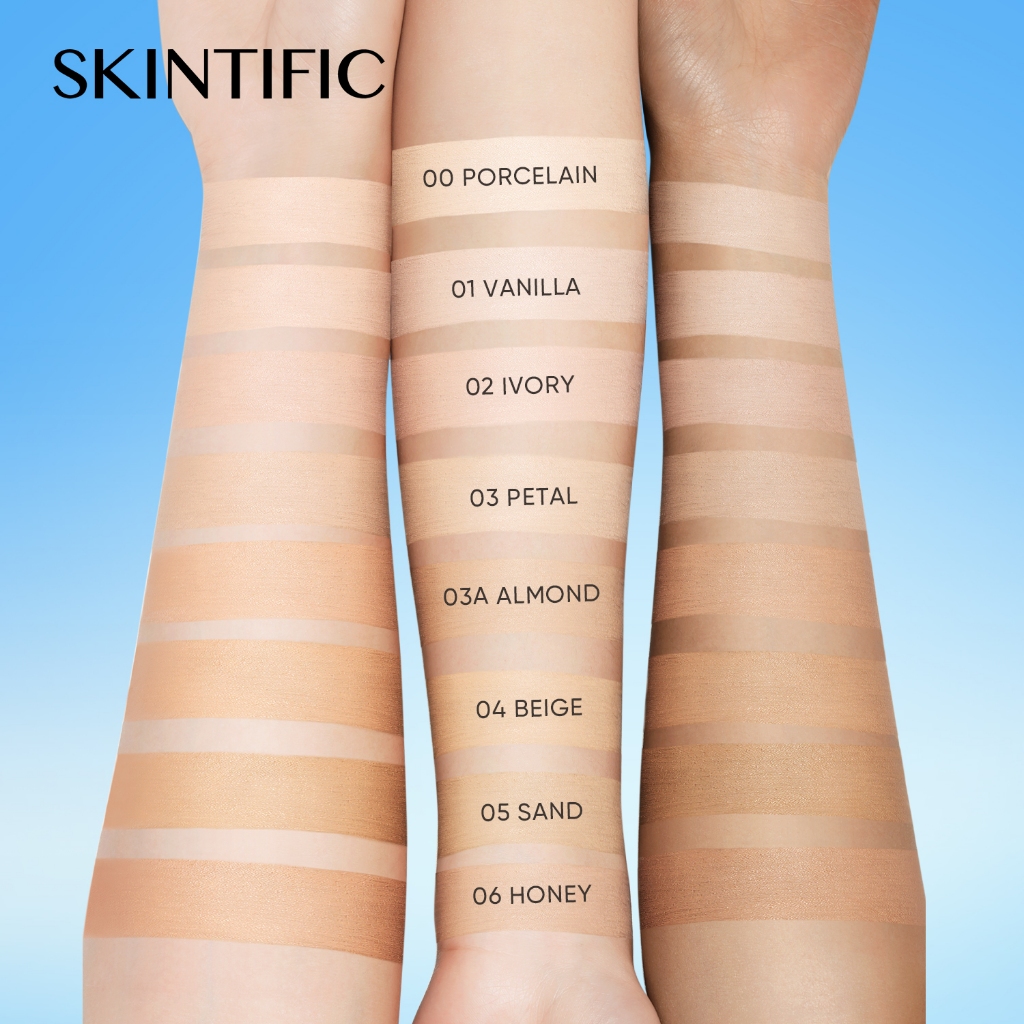 Skintific Perfect Stay Velvet Matte Cushion - 00 Porcelain