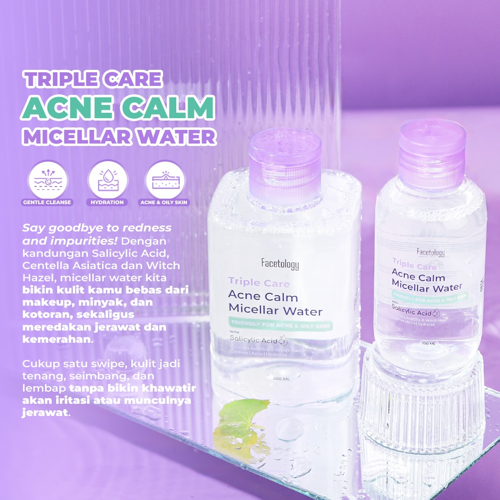 Facetology Triple Care Acne Calm Micellar Water 100ml